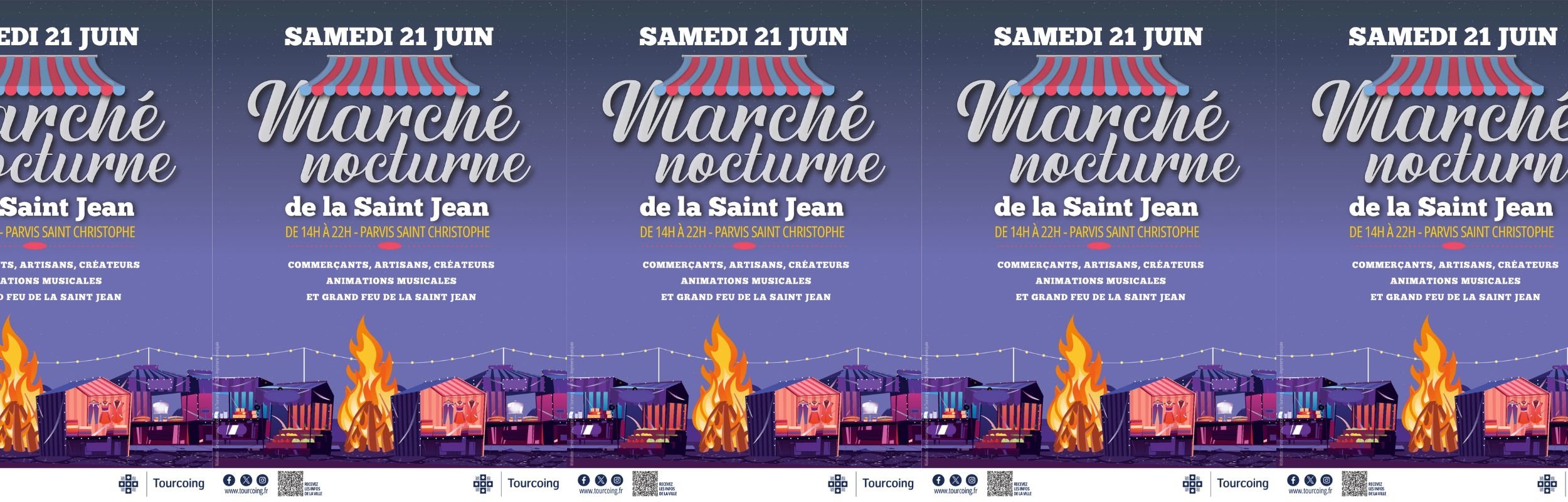 feu de la saint jean et fête de la musique le 21 juin à Tourcoing