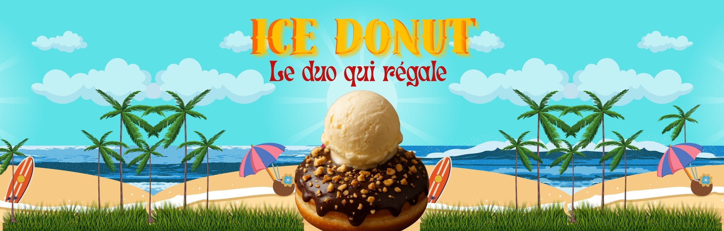 le ice donut, le donut et sa boule de glace, un duo rafraichissant qui régale pour l'été